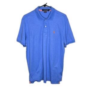 Men’s Size Medium U.S. Polo Assn. Ultimate Pique Blue Polo Short Sleeve Shirt
